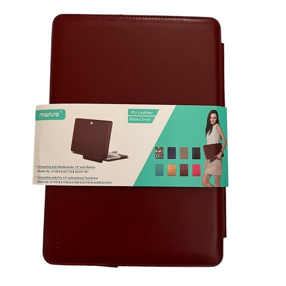 NWT Mosiso Premium Quality PU Leather Cover Stand MacBook Air/Pro 13" SE… - Picture 1 of 8